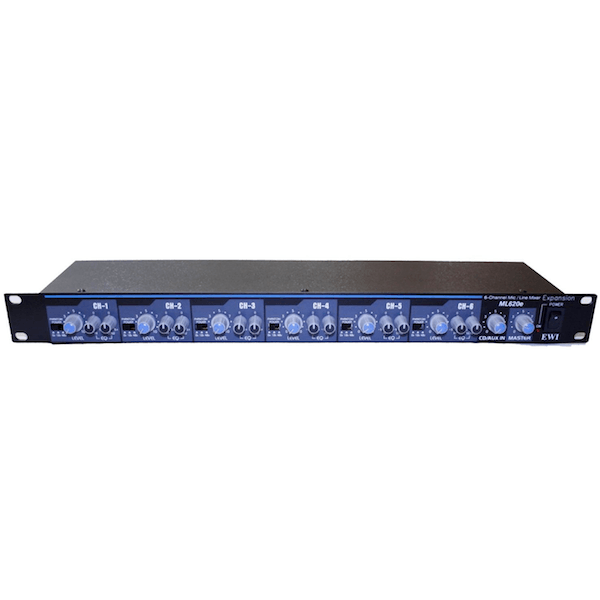 EWI ML-620E 6 Channel Rack-Mountable 1RU Mic/Line Mixer