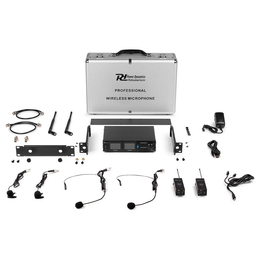 Power Dynamics PD522B 2X Wireless Bodypack Microphone Set (500-530MHz)