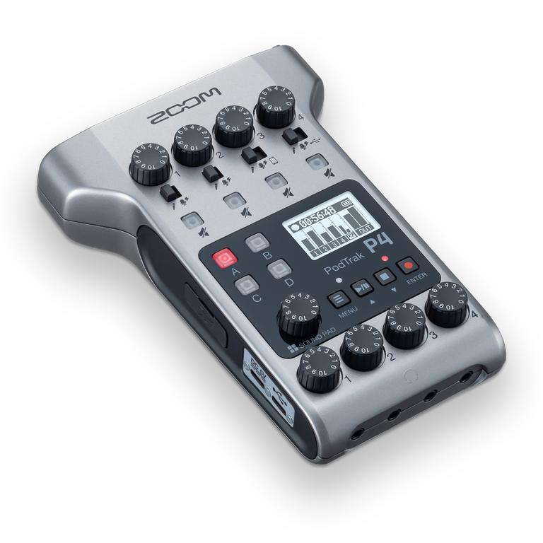 4-Person Podcast Studio Package - Zoom PodTrak P4, 4 x AT2040 Mics, Boom Arms & ATH-M50x Headphones-Cannon Sound And Light