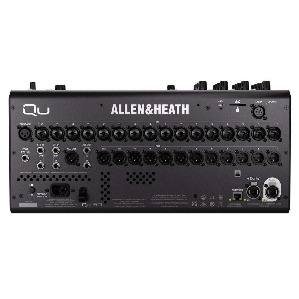 Allen & Heath Qu-5D 38in/24out 96kHz Digital Mixer with Dante