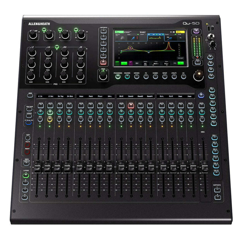 Allen & Heath Qu-5D 38in/24out 96kHz Digital Mixer with Dante-Cannon Sound And Light