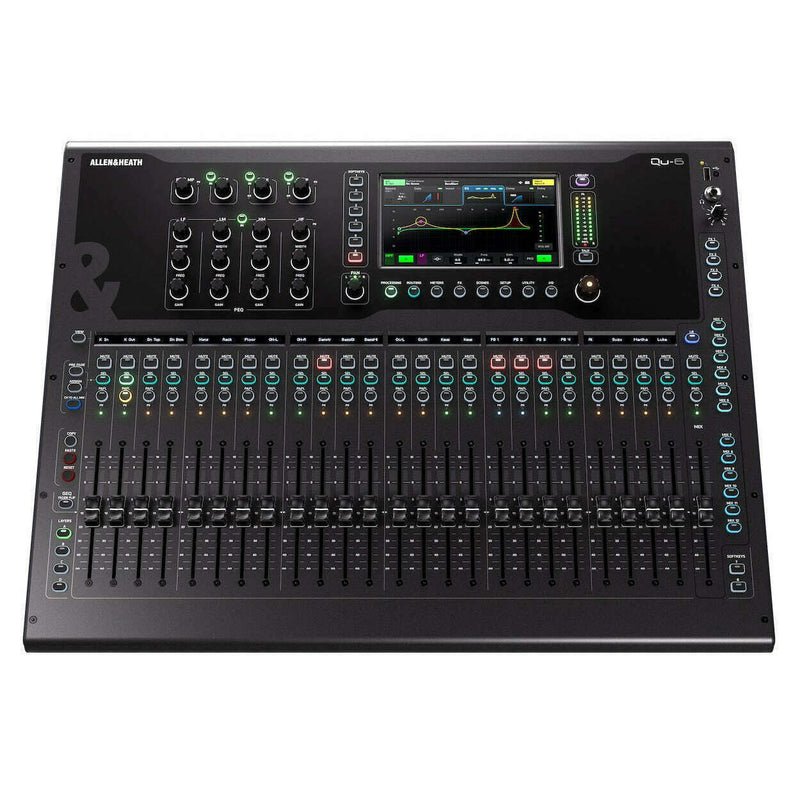 Allen & Heath Qu-6 38in/24out 96kHz Digital Mixer-Cannon Sound And Light