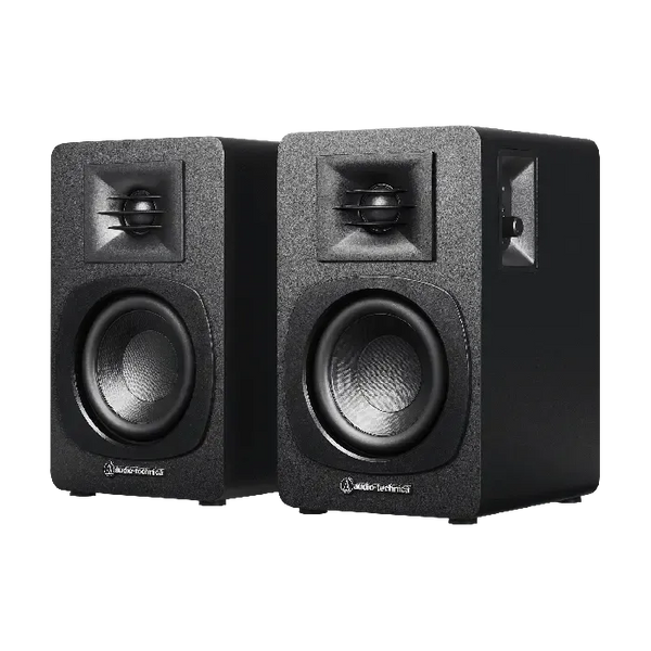 Audio‑Technica AT‑LP60X Turntable + AT‑SP3X Bluetooth Bookshelf Speaker Bundle-Cannon Sound And Light
