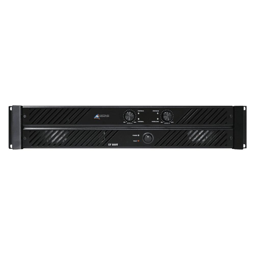 Australian Monitor SY800V 2×400W 100V High‑Impedance Power Amplifier