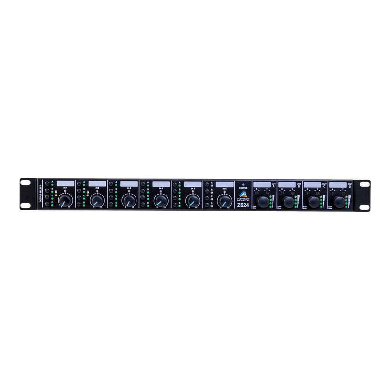 Australian Monitor Z624 Four Zone Matrix Mixer with 6 Mic/Line Inputs-Cannon Sound And Light