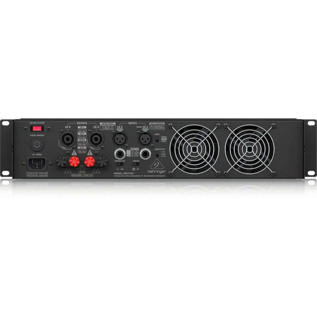 Behringer KM1700 Professional 1700-Watt Stereo Power Amplifier with ATR
