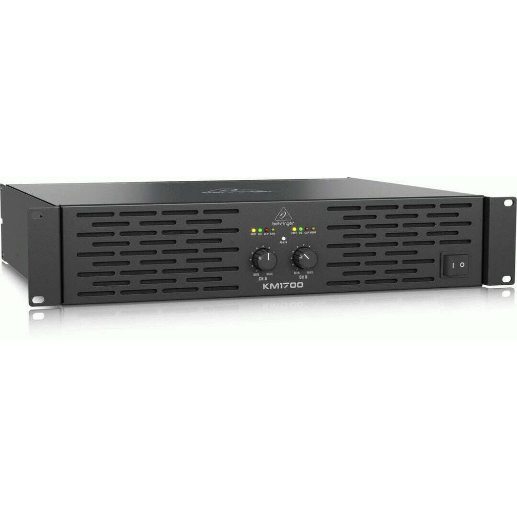 Behringer KM1700 Professional 1700-Watt Stereo Power Amplifier with ATR