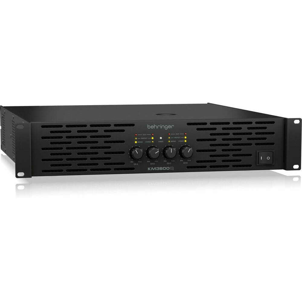 Behringer KM3600Q Professional 3600-Watt 4-Channel Power Amplifier with ATR