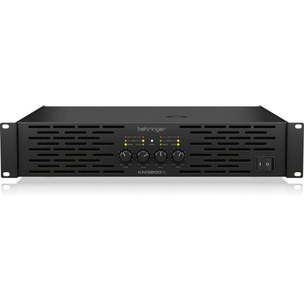Behringer KM3600Q Professional 3600-Watt 4-Channel Power Amplifier with ATR