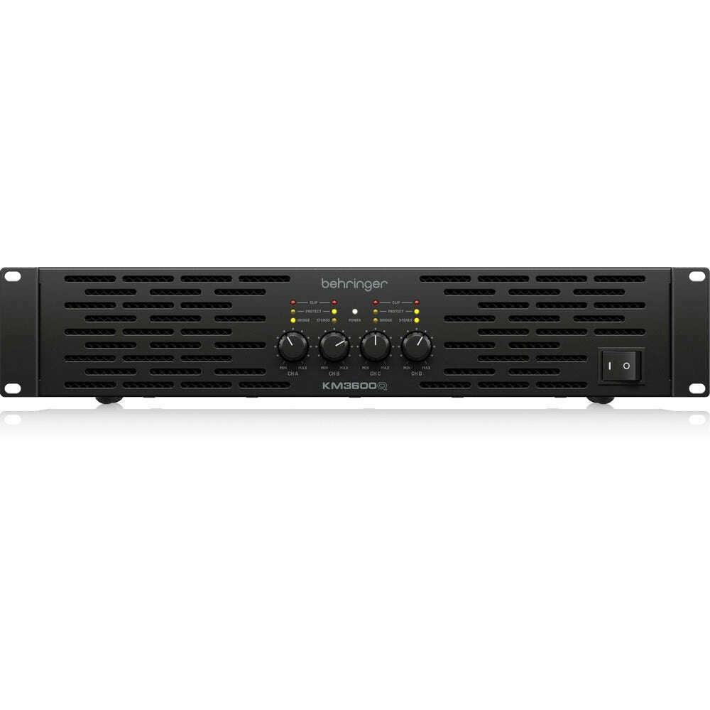 Behringer KM3600Q Professional 3600-Watt 4-Channel Power Amplifier with ATR