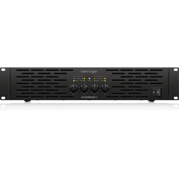 Behringer KM3600Q Professional 3600-Watt 4-Channel Power Amplifier with ATR