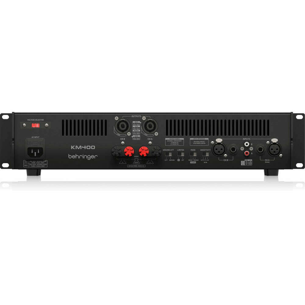 Behringer KM400 Professional 400-Watt Stereo Power Amplifier with ATR