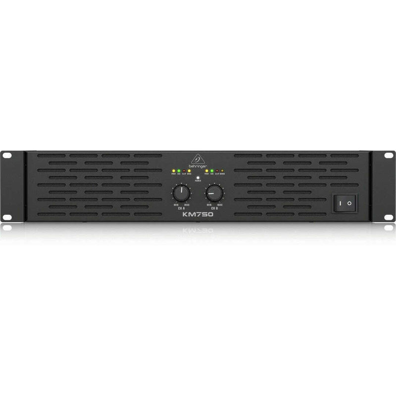 Behringer KM750 Professional 750-Watt Stereo Power Amplifier with ATR-Cannon Sound And Light