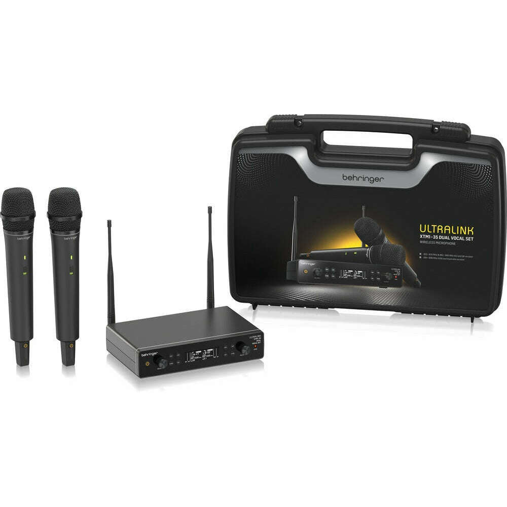 Behringer XTM1‑35 Dual Channel UHF Handheld Wireless System-Cannon Sound And Light