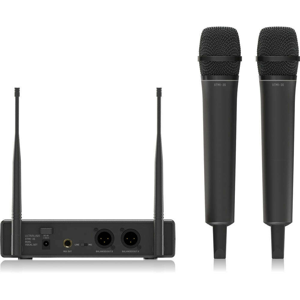 Behringer XTM1‑35 Dual Channel UHF Handheld Wireless System-Cannon Sound And Light