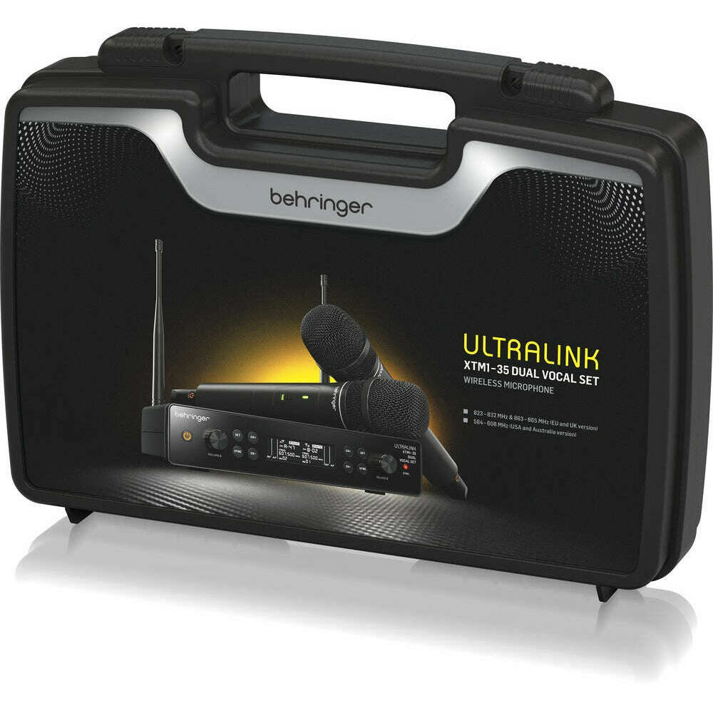 Behringer XTM1‑35 Dual Channel UHF Handheld Wireless System-Cannon Sound And Light