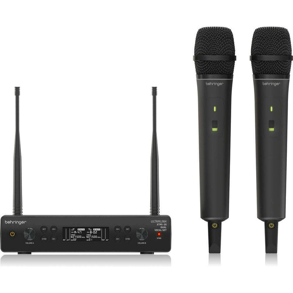 Behringer XTM1‑35 Dual Channel UHF Handheld Wireless System-Cannon Sound And Light