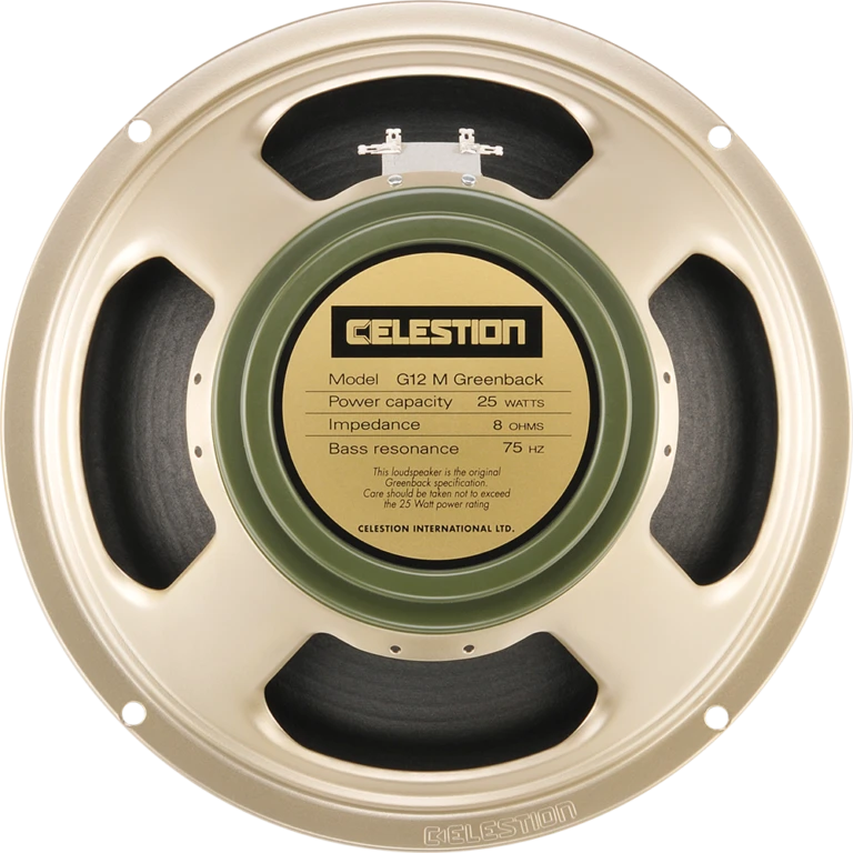 Celestion T1220 G12M Greenback 12 Inch 25-Watt 8 Ohm Guitar Speaker-Cannon Sound And Light