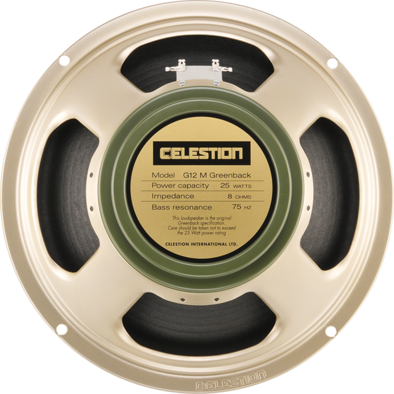 Celestion T1221 G12M Greenback 12” 25W 16 Ohm Guitar Speaker-Cannon Sound And Light