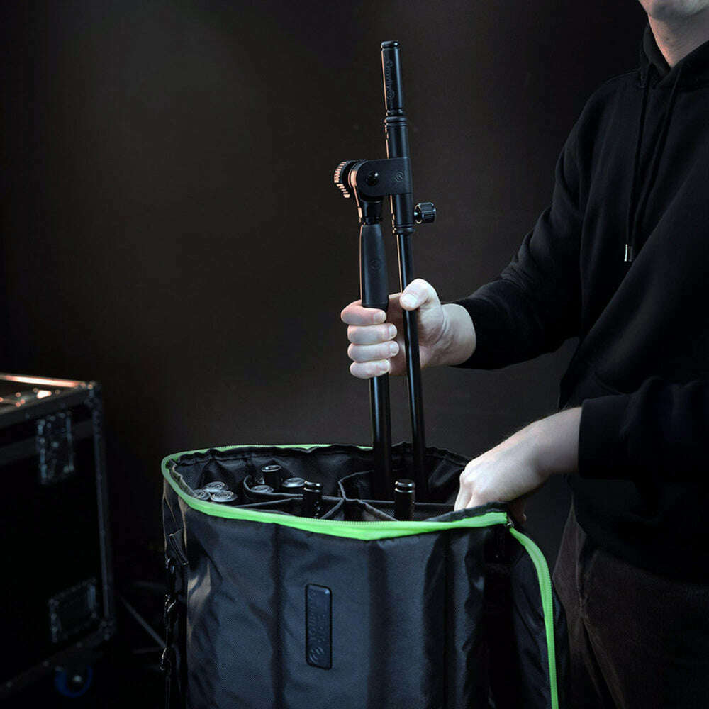 Gravity GTBGMS6B Touring Transport Bag with Wheels For 6 Mic Stands