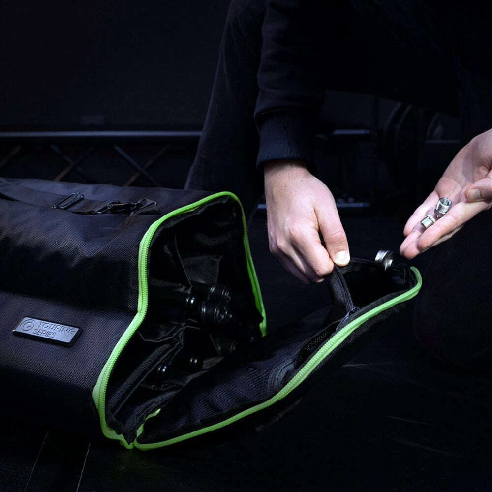 Gravity GTBGMS6B Touring Transport Bag with Wheels For 6 Mic Stands