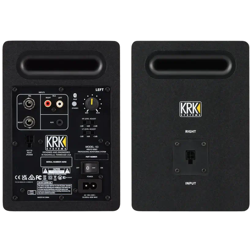 KRK Kreate 3 Studio Monitors (Pair) rear