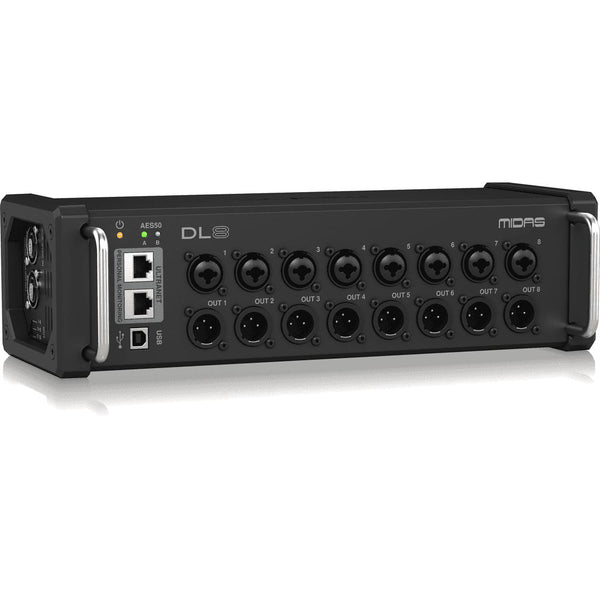 Midas DL8 8In / 8Out Stage Box with 8 MIDAS Microphone Preamps