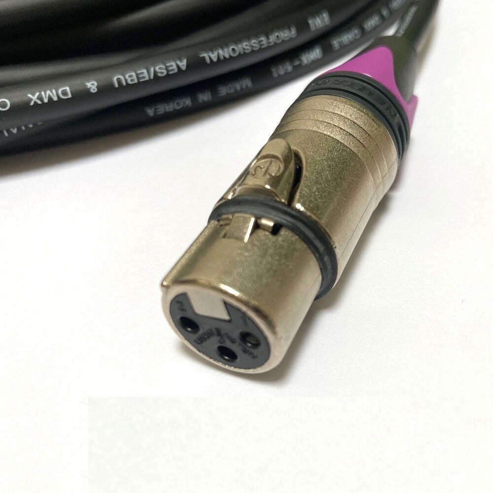 Neutrik 3-Pin XLR to XLR 110ohm DMX Cable - 0.5 to 50 Metre
