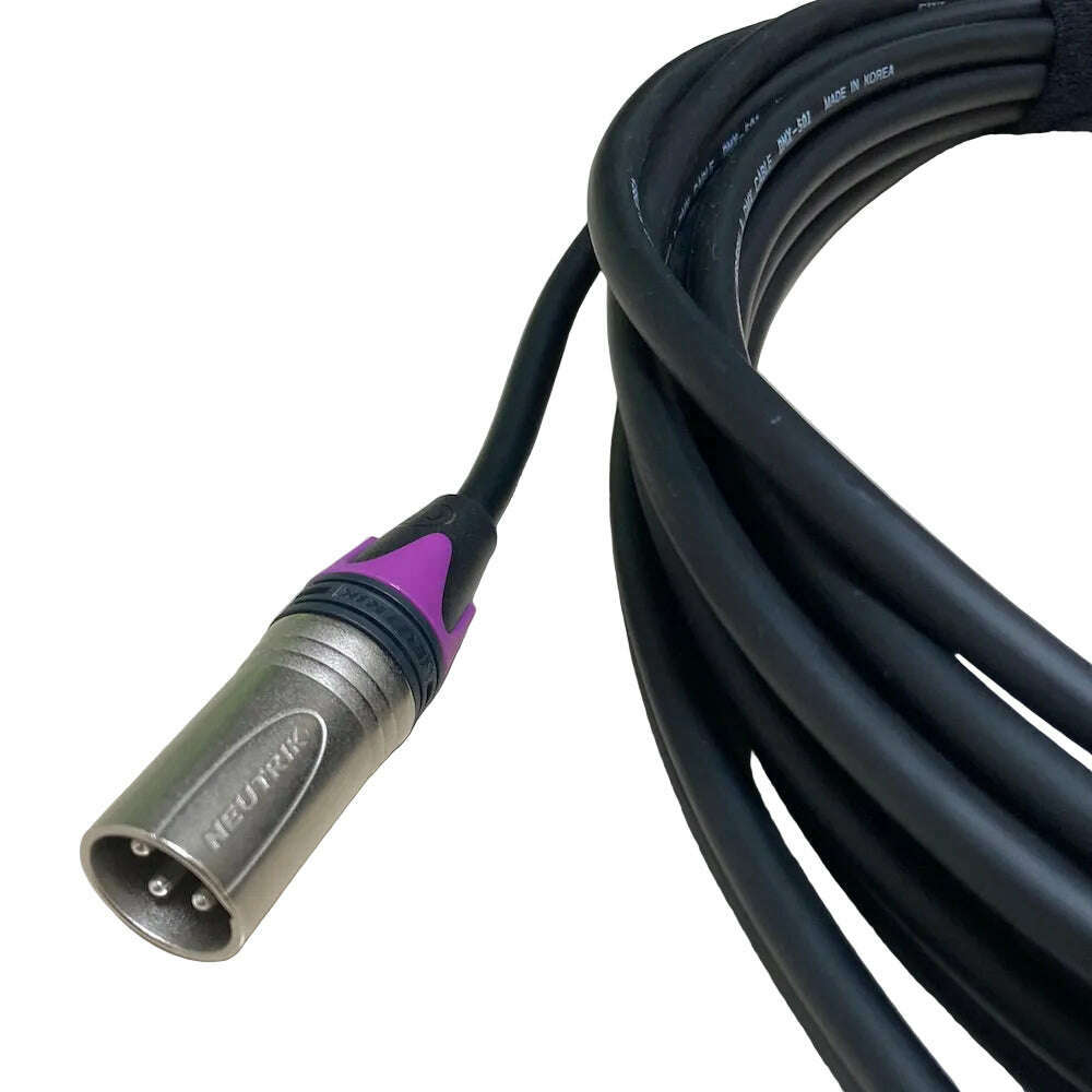 Neutrik 3-Pin XLR to XLR 110ohm DMX Cable - 0.5 to 50 Metre