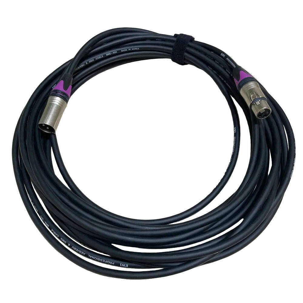 Neutrik 3-Pin XLR to XLR 110ohm DMX Cable - 0.5 to 50 Metre