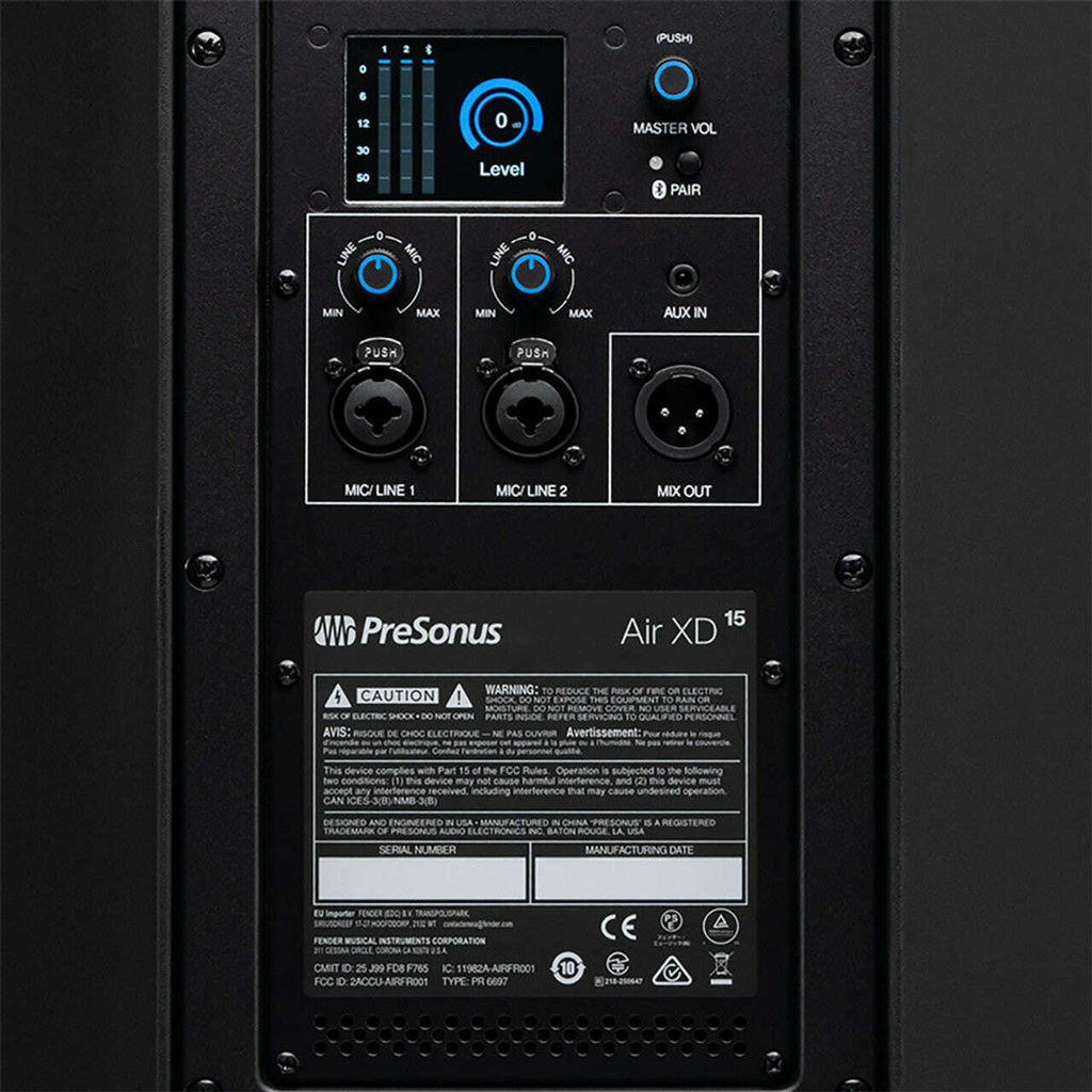 Presonus Air XD15 1500W Active 12" Speaker w/ Bluetooth-Cannon Sound And Light