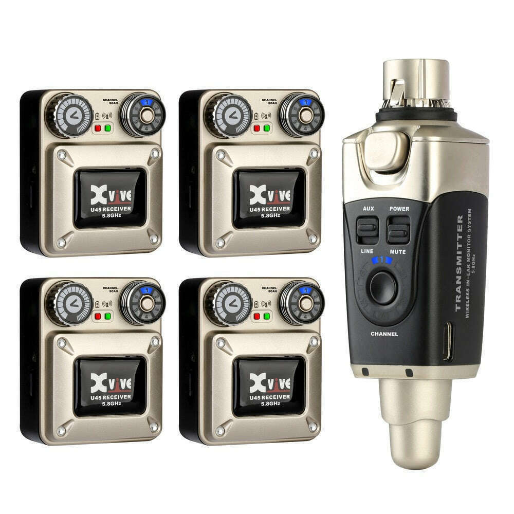 Xvive U45 In-Ear Monitor Wireless System (5.8 GHz)-Cannon Sound And Light