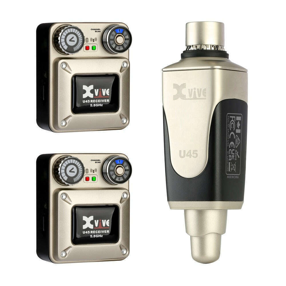 Xvive U45 In-Ear Monitor Wireless System (5.8 GHz)-Cannon Sound And Light
