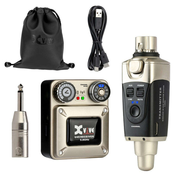 Xvive U45 In-Ear Monitor Wireless System (5.8 GHz)-Cannon Sound And Light