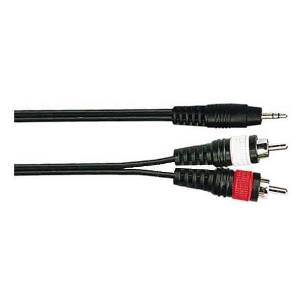 Australian Monitor ATC7092 3M Stereo 3.5mm Jack To 2 x RCA Plugs Cable