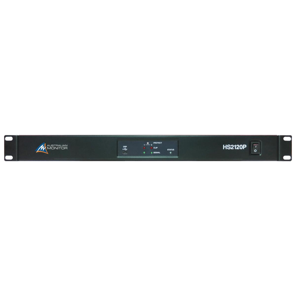 Australian Monitor HS2120P 2 x 120 watt Power Amplifier with DSP-Cannon Sound And Light