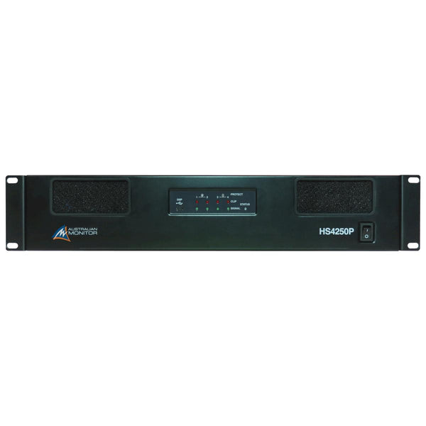Australian Monitor HS4120P 4 x 120 watt Power Amplifier with DSP-Cannon Sound And Light
