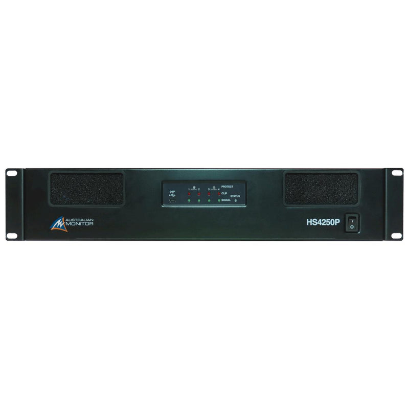 Australian Monitor HS4250P 4 x 250 watt Power Amplifier with DSP-Cannon Sound And Light