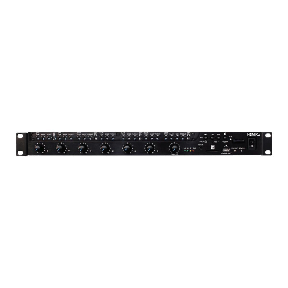 Australian Monitor HSMIX V2 9-Input 1RU Rack Mount Mic/Line Mixer w/ MP3 Player & Bluetooth-Cannon Sound And Light