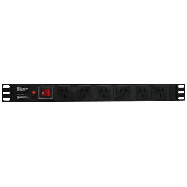 Australian Monitor INTPWB Rackmount 6x GPO Power Distribution Board-Cannon Sound And Light