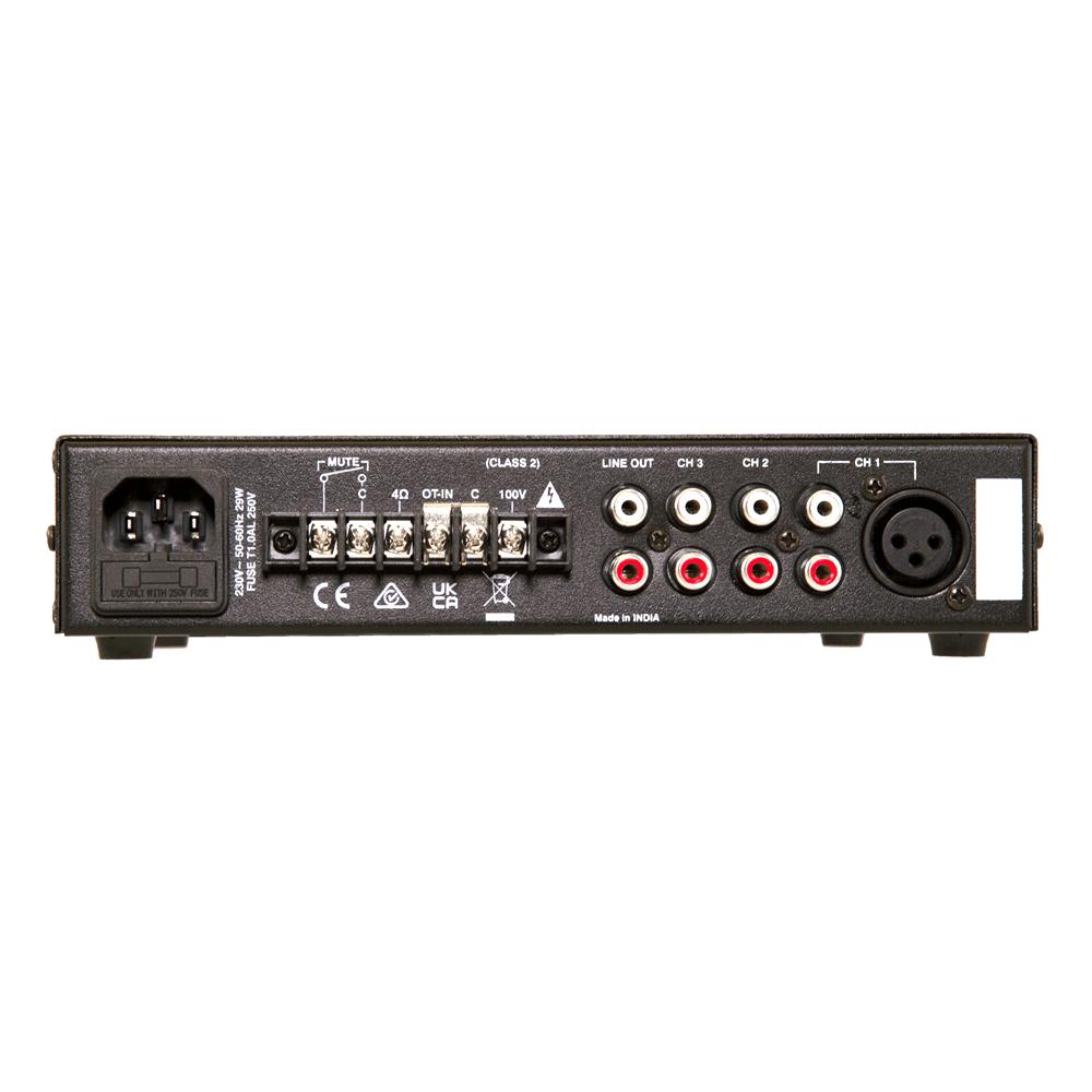 Australian Monitor PICOBLU V2 30 Watt Small Form Factor Mixer Amplifier with Bluetooth-Cannon Sound And Light