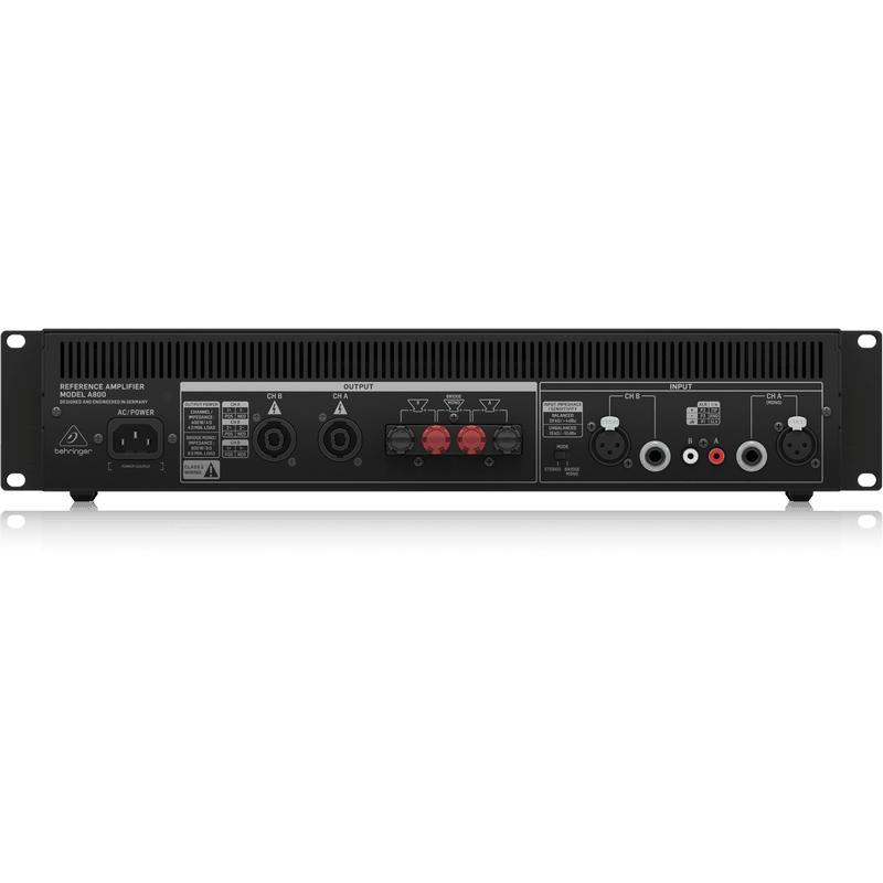 Behringer A800 Professional 800-Watt Reference-Class Power Amplifier-Cannon Sound And Light