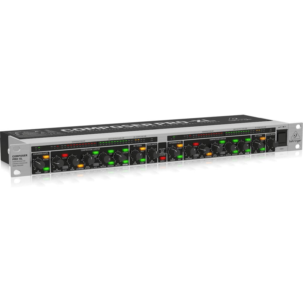 Behringer COMPOSER PRO-XL MDX2600 V2 2-Channel Expander/Gate/Compressor/Peak Limiter-Cannon Sound And Light