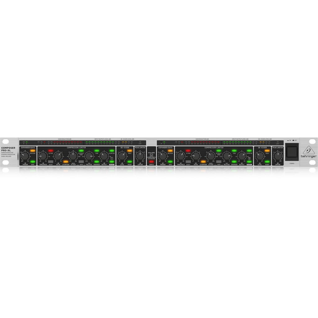 Behringer COMPOSER PRO-XL MDX2600 V2 2-Channel Expander/Gate/Compressor/Peak Limiter-Cannon Sound And Light