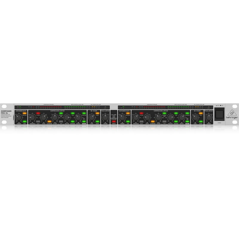 Behringer COMPOSER PRO-XL MDX2600 V2 2-Channel Expander/Gate/Compressor/Peak Limiter-Cannon Sound And Light
