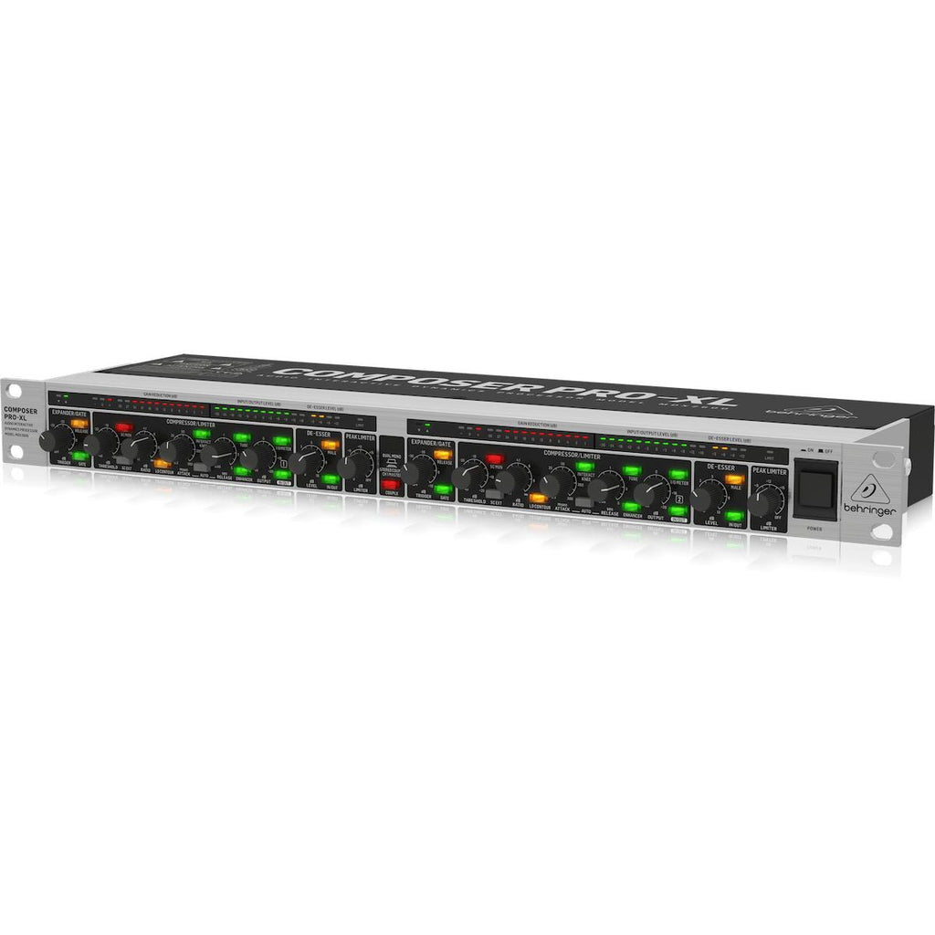 Behringer COMPOSER PRO-XL MDX2600 V2 2-Channel Expander/Gate/Compressor/Peak Limiter-Cannon Sound And Light