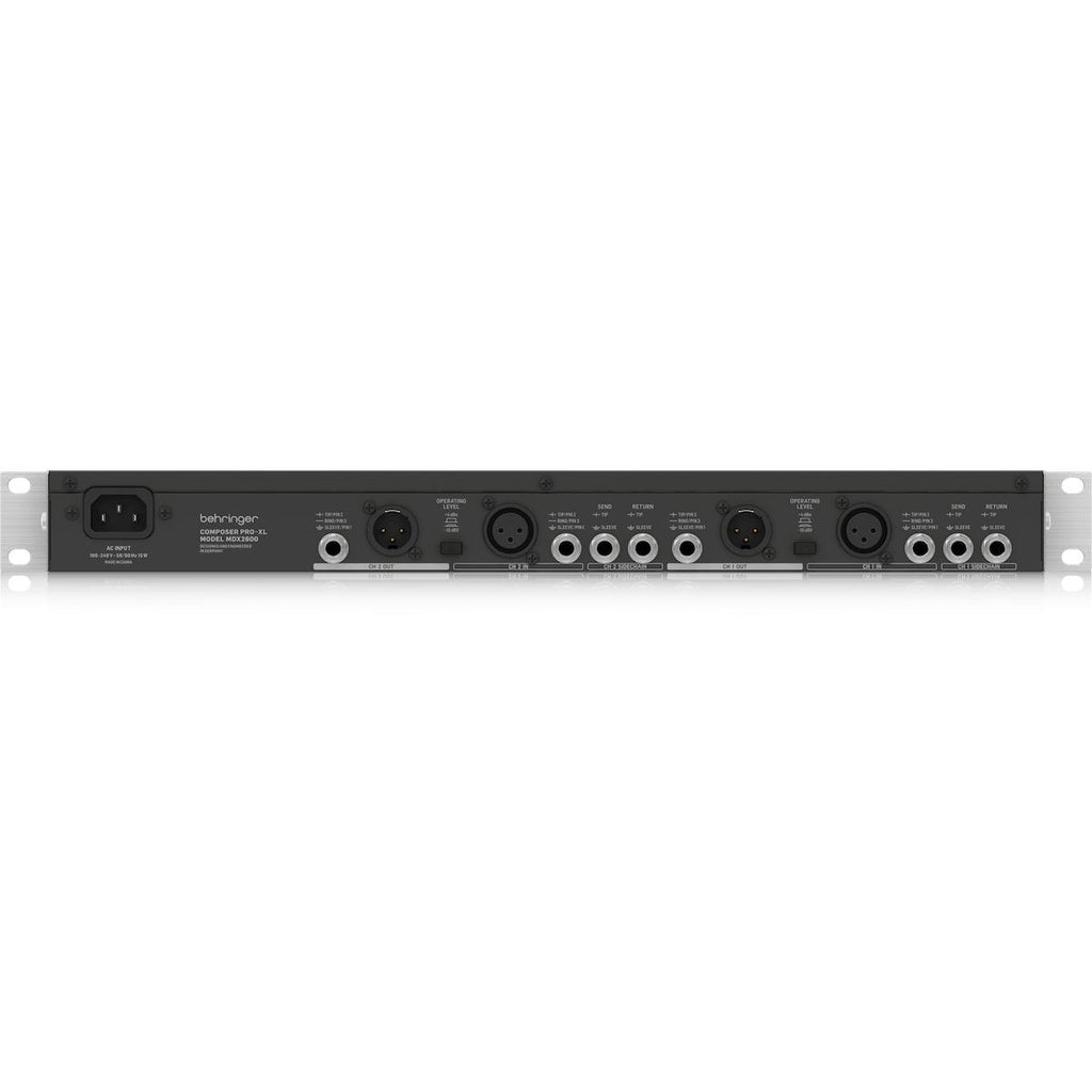 Behringer COMPOSER PRO-XL MDX2600 V2 2-Channel Expander/Gate/Compressor/Peak Limiter-Cannon Sound And Light
