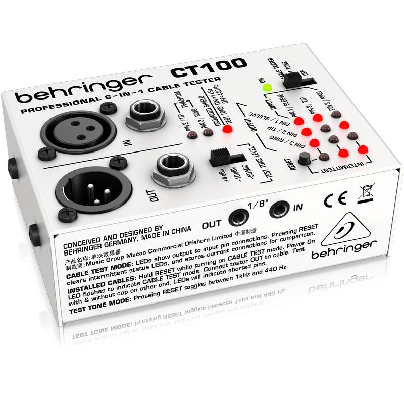 Behringer CT100 6-in-1 Cable Tester-Cannon Sound And Light
