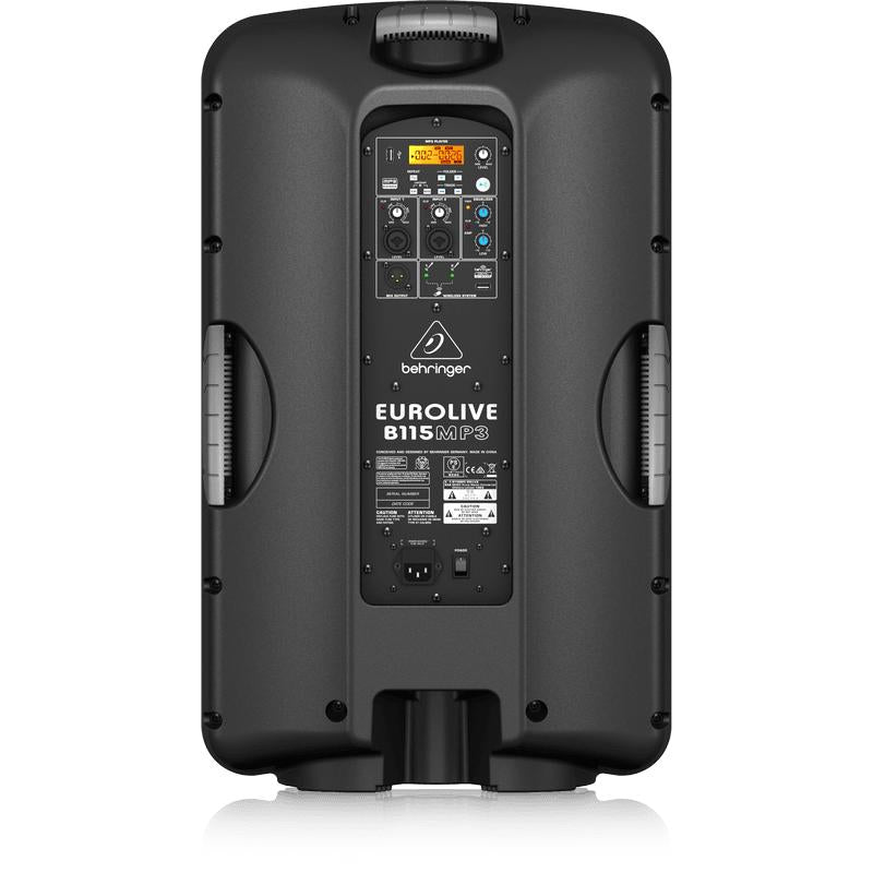 Behringer EUROLIVE B115MP3 2-Way 15" Active PA Speaker System with MP3 Player-Cannon Sound And Light