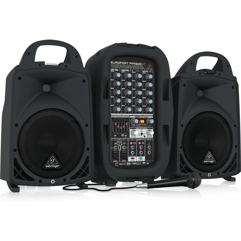 Behringer EUROPORT PPA500BT 500W 6-Channel Compact PA System-Cannon Sound And Light